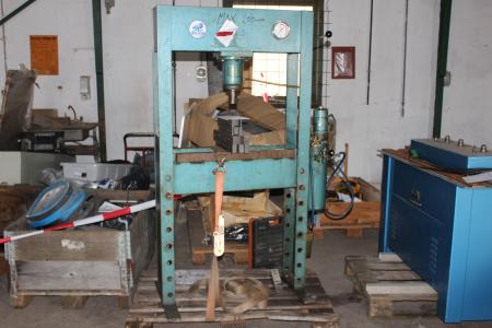 Hydraulic press, 25 ton (tested OK, please remember to supply sufficient air bar)