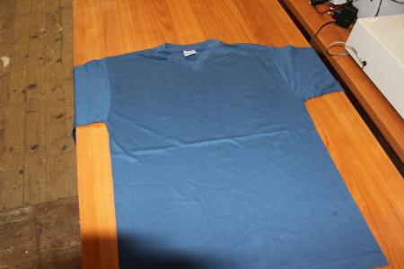 T-Shirt V-Neck, Har. Blue, S (40 stk.)