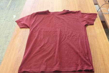 T-Shirt, Custom Red, 10 12-14 år - 10 XS - 10 S - 10 M (40 stk.)