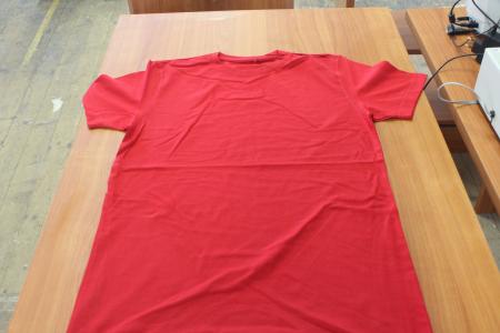 T-Shirt, Rød, 5 S - 5 M - 5 L - 5 XL - 5 2XL - 5 3XL - 5 4XL (35 stk.)