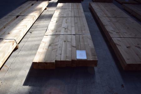 Vinduestræ, 65 x 75 mm. oven-dried for 10 to 12%. 24 pcs. of 3.60 cm.