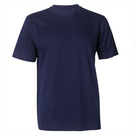 Firmatøj uden tryk ubrugt: 40 stk. rundhalset T-shirt, Navy , 100% bomuld . 10 S - 10 m - 10 L - 10 XXL 