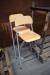 High table L 120 x W 60 x H + 103 cm 2 chairs
