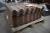 Pallets 2 red brown asbestos plates, a total of ca. 92 paragraph. unused