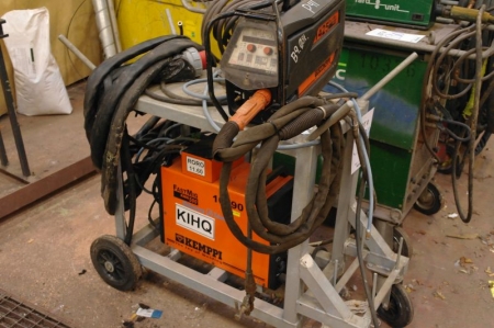 Kemppi FastMig KMS 550 (10790) + wire feed unit: Kemppi FastMig MSF 53, cable and torch. Wheeled frame