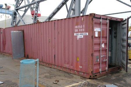 Container, uden bund