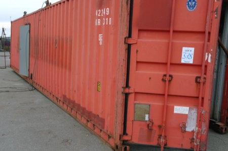 40 fods container, uden bund