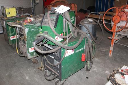 Migatronic Co2 I welding type me 445 with wire feed Stand ok.