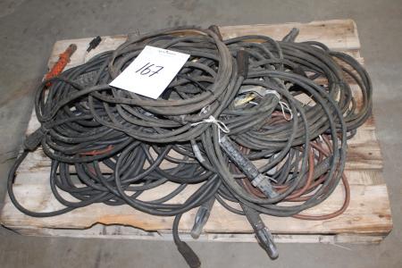 Lot of welding cables.