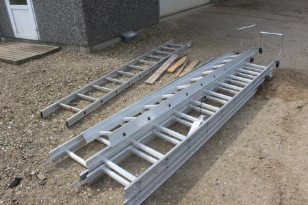 5 pieces of alu ladders.