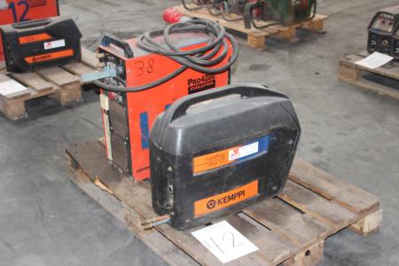Kemppi Pro 4200 welding with Fastmig MSF 53 wire box.
