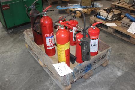 9 piece fire extinguishers.
