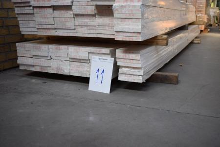 Planks 22 x145 mm, primed, sawn / planed L 420 cm, 48 pcs