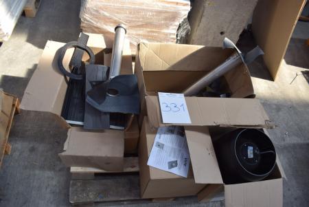 2 pcs. exhaust fans + Various pipes and covering