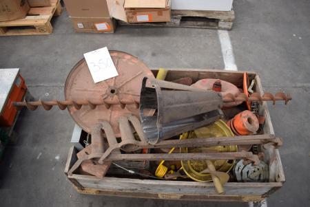 Various spare parts for agricultural machinery