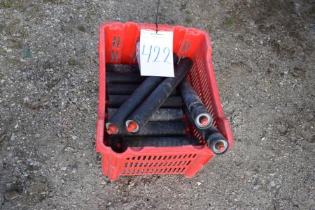 Box with rollers for transportbåne