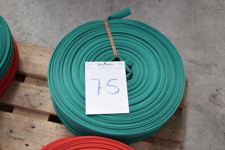 3 pieces. Fire hoses approximately 60 m 1 "