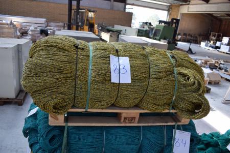 HDPE woven mesh yellow / blue 3 mm 10x10 cm 129 kg