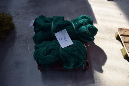 Twined nylon net green, 1.4 mm 2x2 cm 10 kg