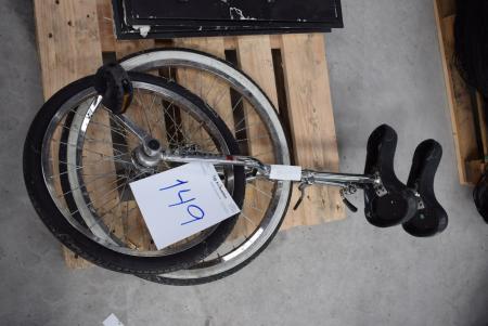 2 stk. et-hjulet cykler