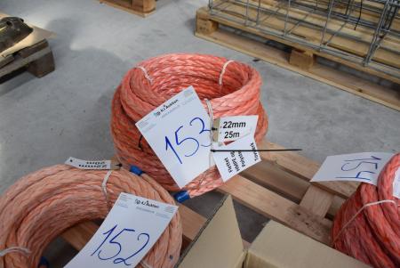 Pink rope HDME PES + 22 mm 20 m
