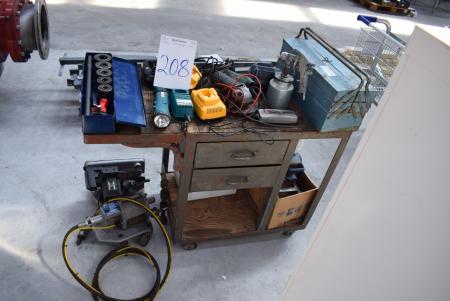 Workshop table of contents, paint spraying, Thread cutting, hand tools, etc. not tested