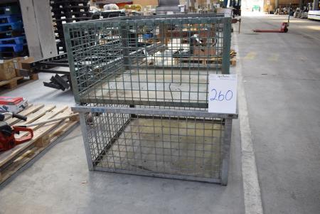 2 pcs. wire cages