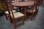 Oval dining table L 196 cm + 9 pcs. chairs