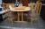 Beech dining table L 125 cm + 2 leaves 49 cm / each + 6 pcs. chairs