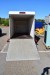 Closed trailer, with complete new brakes - curious, year 2010, total 1000 kg reg.no. BF5713, L 3.65 B 1.60 H 1.60 cm