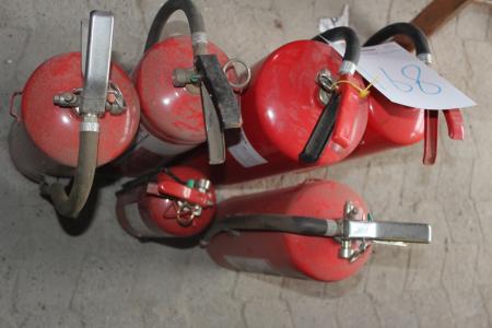 6 fire extinguishers