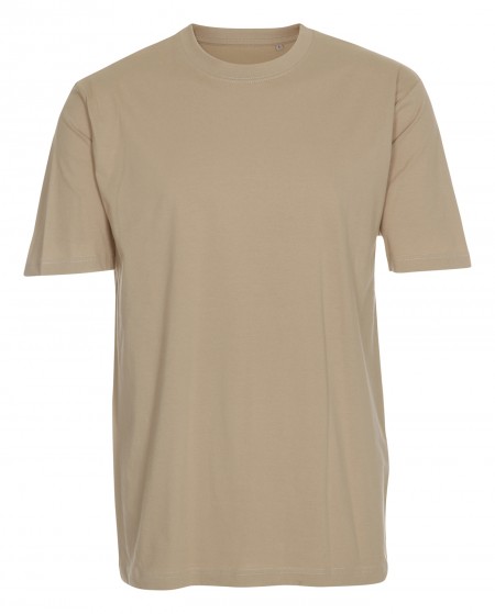 Non-pressed non-pressed company: 20 STK. T-shirt, round neck, sand, 100% cotton, 20 3XL