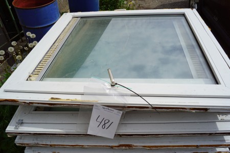 11 Stück Fenster, Kunststoff, verwendete ungefähre Maße: 128x138 cm