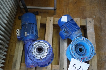 2 pcs. gear motor