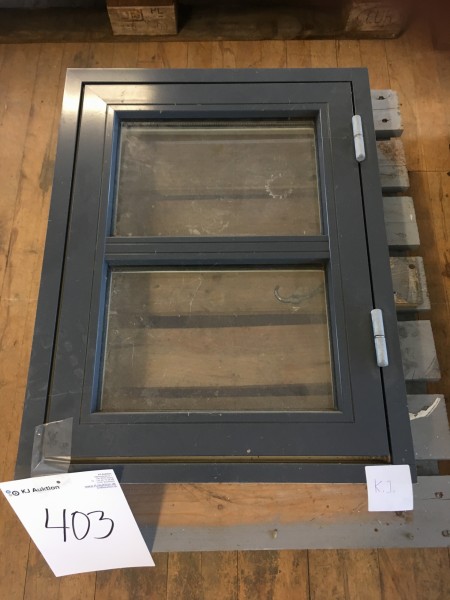 Window plastic dark gray 65x50cm