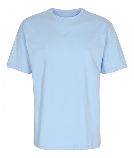 Non-pressed non-pressed company: 30 STK. T-Shirt, Round Neckline, Light Blue, 100% Cotton, 10 XS - 10 L - 10 XL