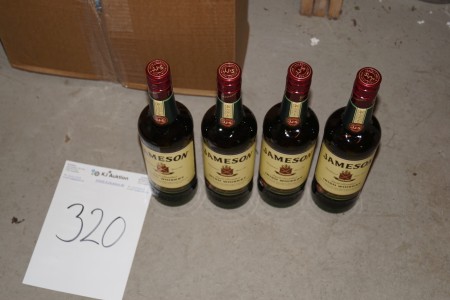 4 bottles of Jameson whiskey