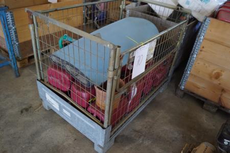 Transport cage for pallet with contents.