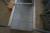Alu dørk rampe + rampe med gelænder 224x75 cm + indfatning for ovenlysvindue