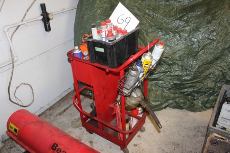 Trolley with div spray bottle