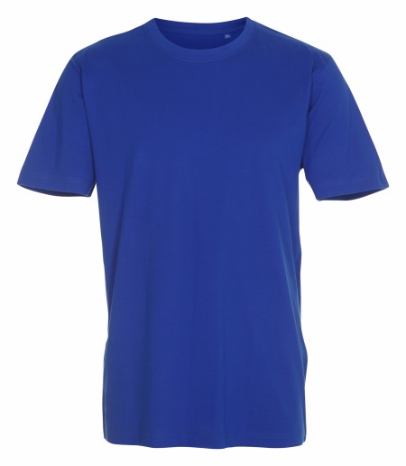Firmatøj uden tryk ubrugt: 40 STK. T-shirt , rundhalset , CAROLINE BLUE , 100% bomuld,  10 M - 10 L - 10 XL - 10 XXL