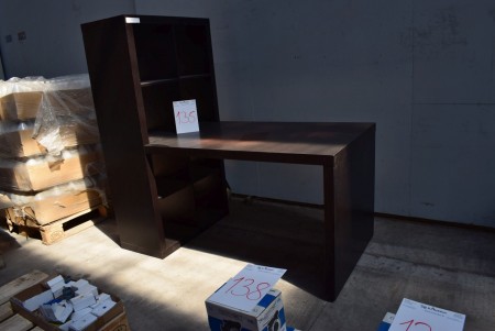 Desk with bookcase