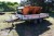 Trailer with salt spreader and remote year. 2013 reg AJ8125 total weight of 2000 kg