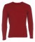 Firmatøj without pressure unused: 40 pcs. Round neck T-shirt with long sleeves, red, 100% cotton. 10 XS - 10 S - 10 M - 10 L