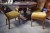 Table Ø95 cm + 4 chairs + sideboard with drawers