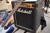 Electric guitar with amplifier marked. Marshall