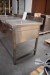 Industri opvaskebord med  2 vaske + armatur L 180 x B 70 x H 85 cm