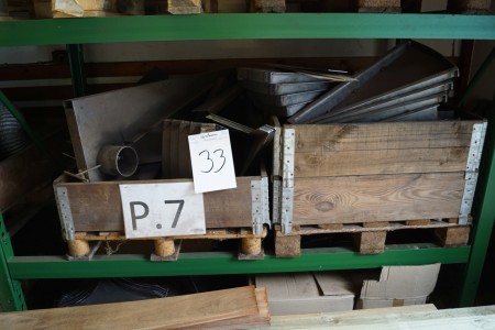 3 pallets with miscellaneous