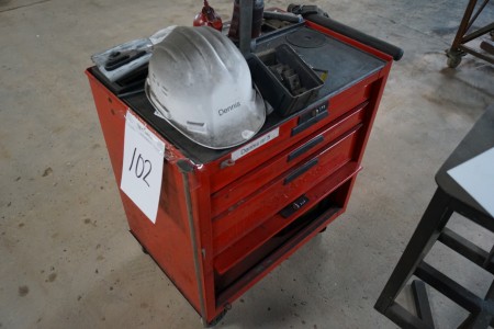Toolbox with content.