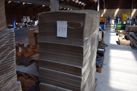 Palle papkasser 550 stk. 38 x 39 x 12 cm